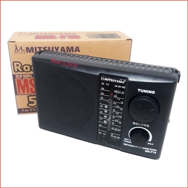 COD Radio MITSUYAMA MS-F18 /RADIO JADUL PROTABLE MITSUYAMA MS-F18 RADIO PORTABLE AM FM SW AC