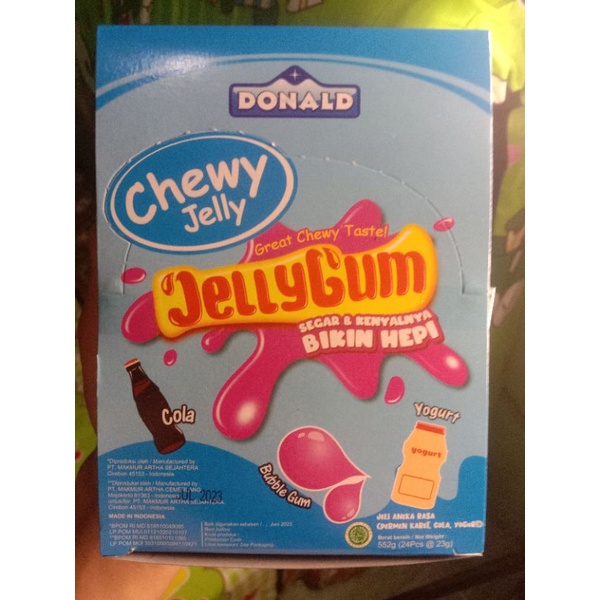 

Jelly gum Donald 3 rasa 552g 1 box isi 24 @23g