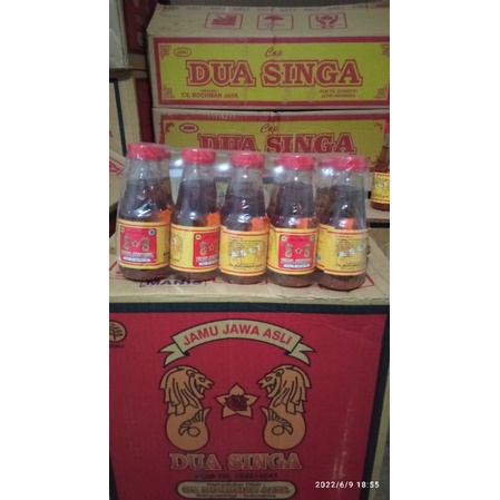 

1 slop / 10 botol jamu jawa asli dua singa 150 ml