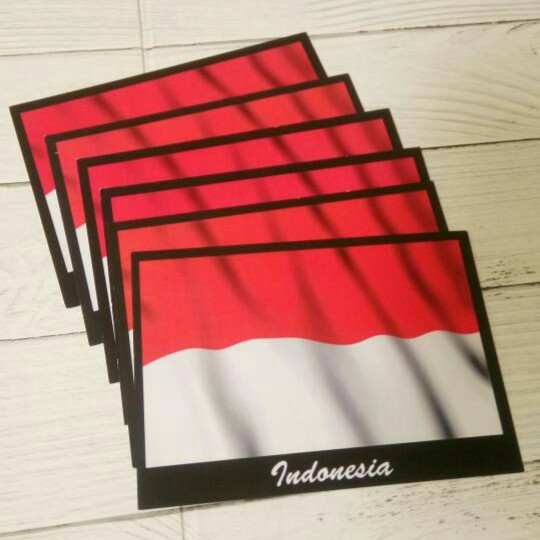 

Kartu Pos / Postcard Flag 1 Bendera Indonesia