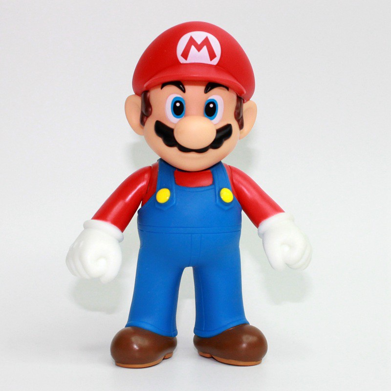 Mainan Boneka Action Figure Super Mario Bros Bahan PVC Ukuran 12CM