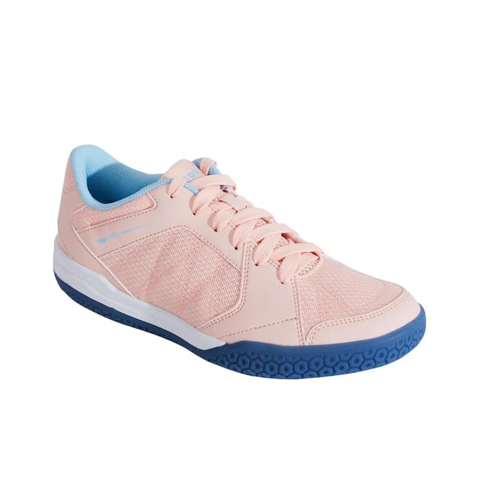 Perfly Sepatu Badminton BS190 Pink Biru Decathlon - 8580412 - 36