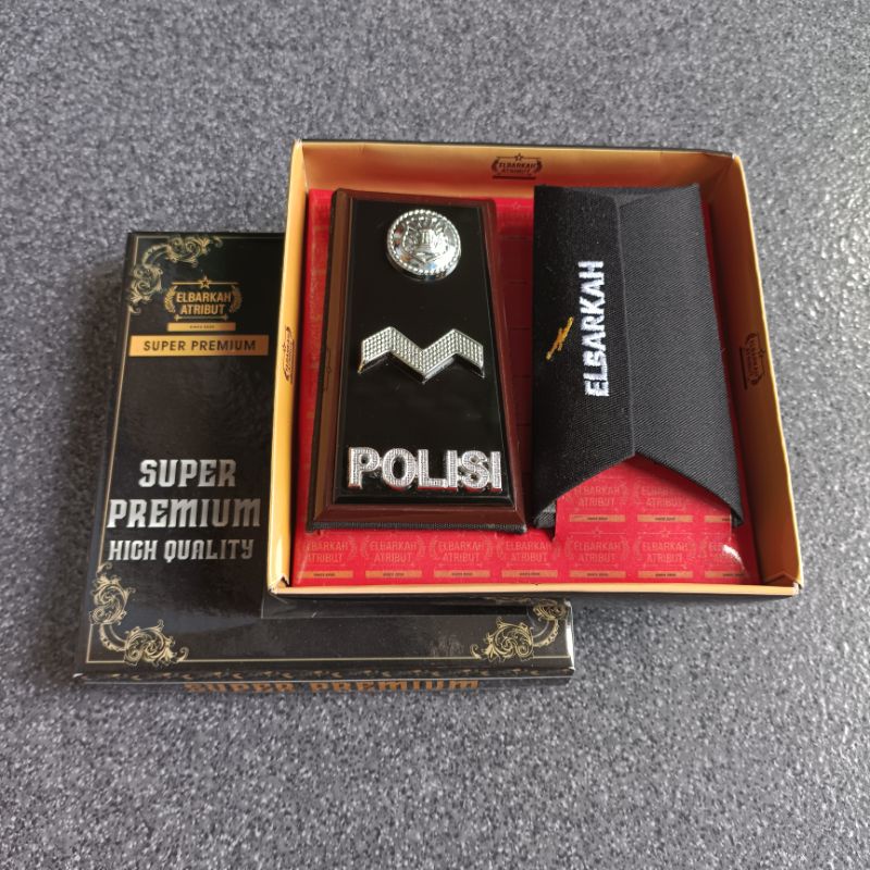 PANGKAT AIPDA PDH POLRI POLISI FULL AKRILIK LIS COKLAT SUPER PREMIUM