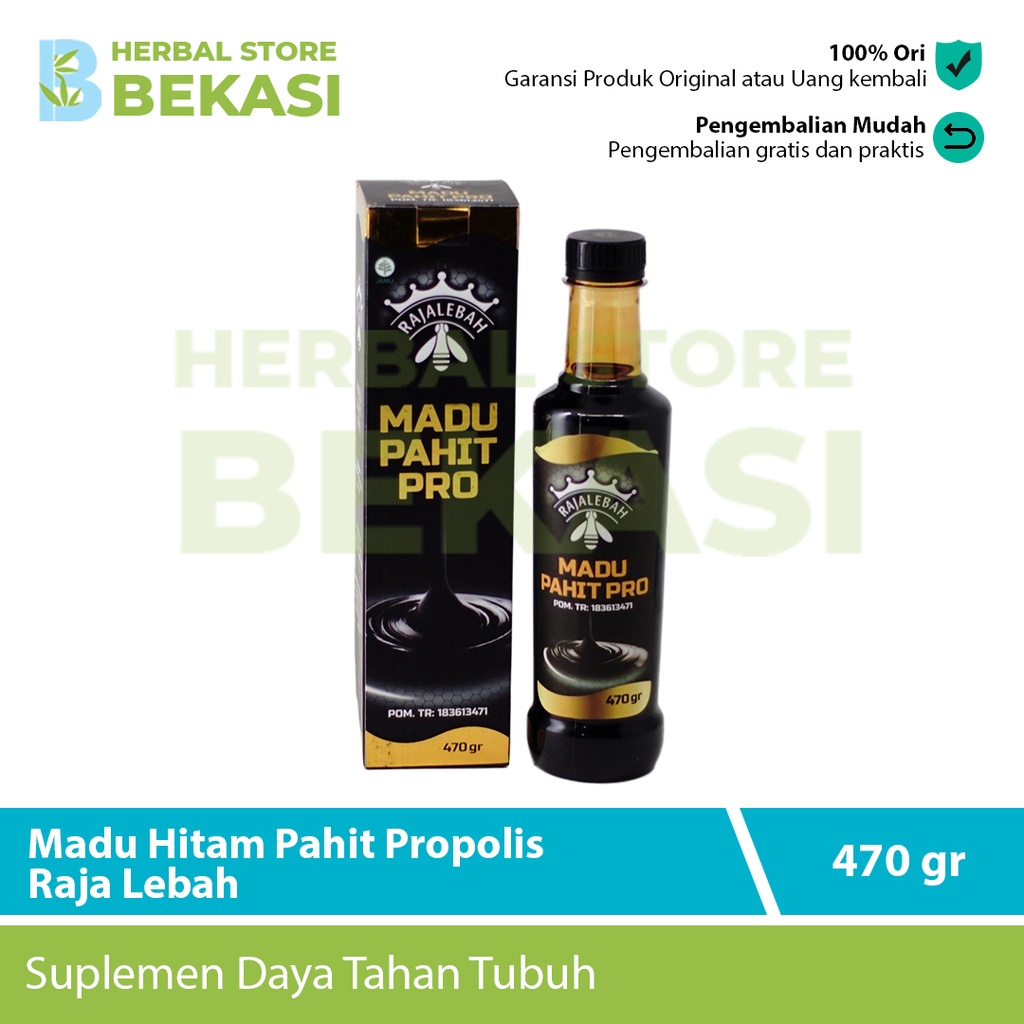 

Madu Hitam Pahit Raja Lebah 470 gr Asli Original Herbal Suplemen Daya Tahan Tubuh Membantu Menurunkan Kolesterol