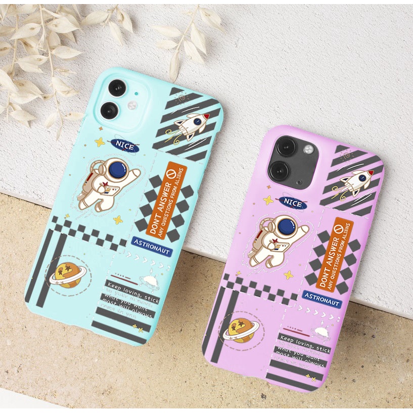 SOFTCASE MACARON MOTIF ASTRONOUT INFINIX SMART 4 / SMART 5 / SMART 6 RAM 3GB / HOT 9 PLAY