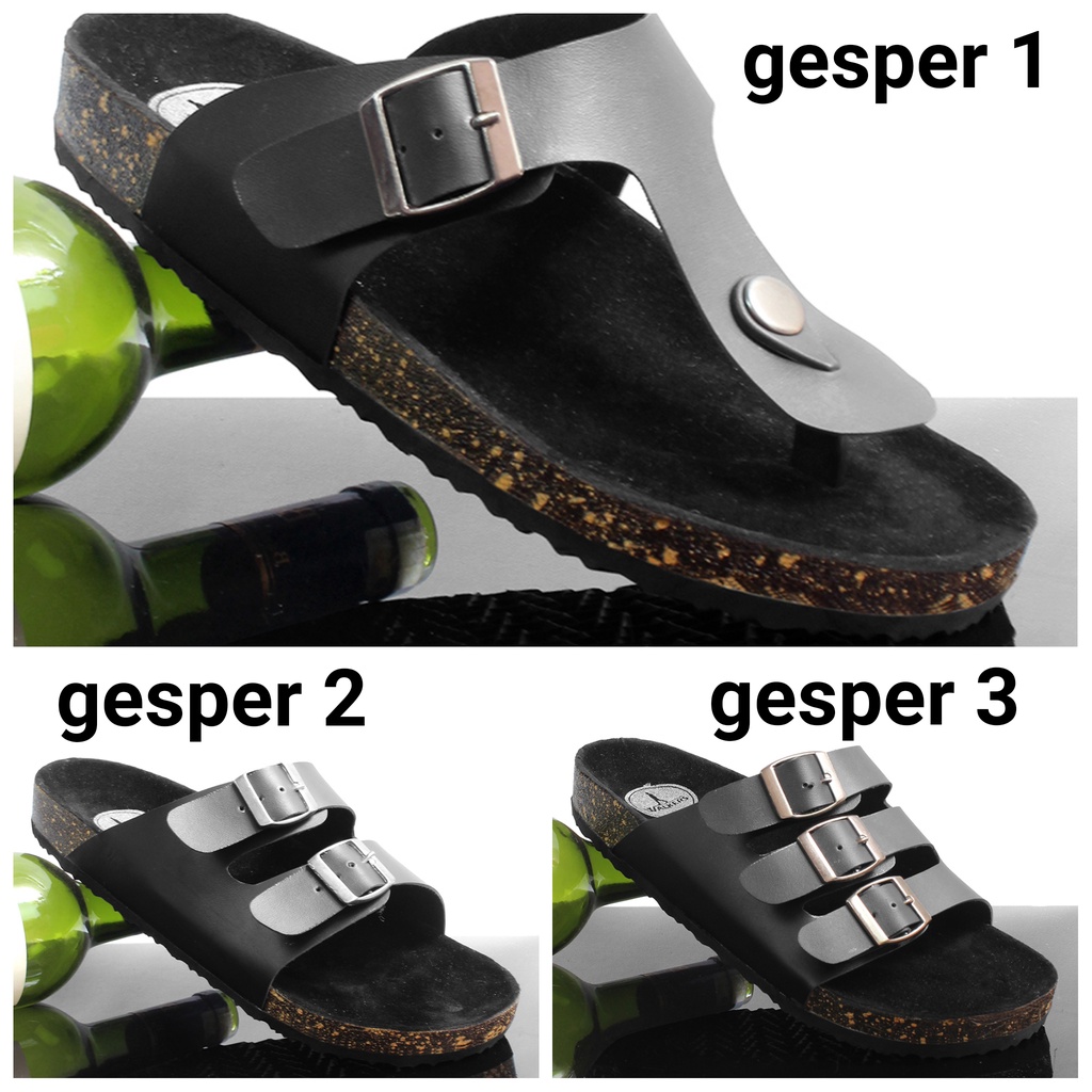 Sandal Slide Gesper Pria/Wanita Trendi Kekinian Murah ( Gratis Ongkir )