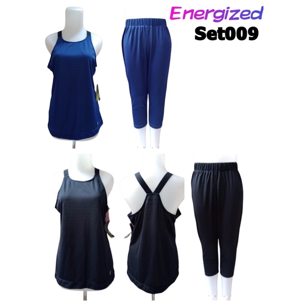 Set009 set baju sport dan legging sport Energized M L