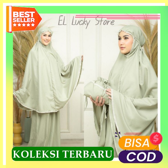 Mukena Rukuh Wanita Dewasa Remaja Cantik Murah Mewah Premium Terbaru 2022 Model Kekinian Polos Bahan