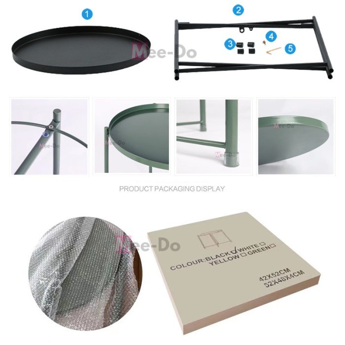 Mee Do Meja Sudut Baki Side Table Meja Teras samping Coffee table