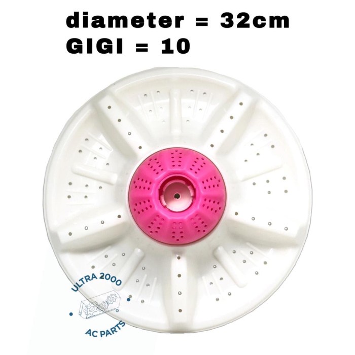 Pulsator Mesin Cuci POLYTRON 32cm As Gigi 10 /  Puly Stator Pencuci / Sparepart Spare Part Spare Ala