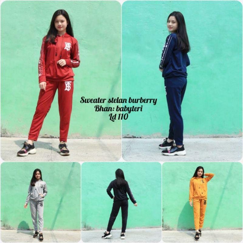 sweater setelan Burberry