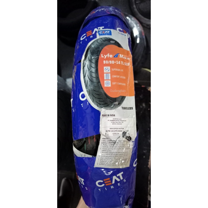 Jual Ceat Lyfe Max Tubeless Ban Luar Motor Matic Soft Compound Premium Murah Balap