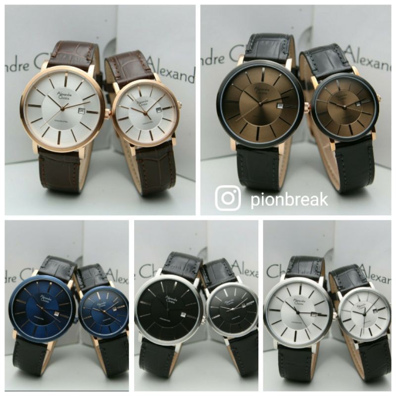 Alexandre Christie Couple AC 8344 / AC8344 Sepasang original