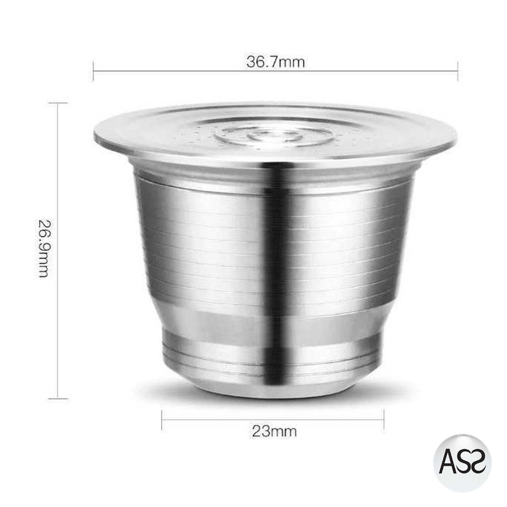 ASS Shop - ICafilas Refillable Capsule Steel with Tamper for Nespresso F456