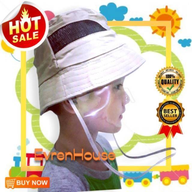 Topi face Shield / topi anti korona fashion untuk dewasa dan anak