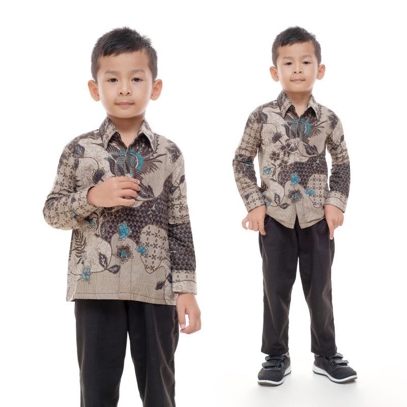 Kemeja Batik Anak Laki-laki Lengan Panjang // Couple Batik Ayah Dan Anak Cowok