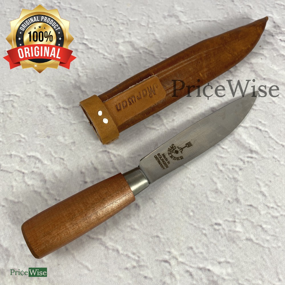 Pisau Garpu 4" Asli Lancip + Sarung Pisau / Pisau Dapur Herder