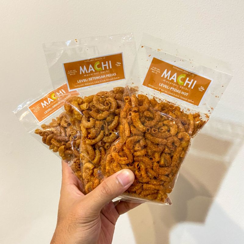 

Makaroni Machi Ukuran 80 gram (tiga varian level pedas)