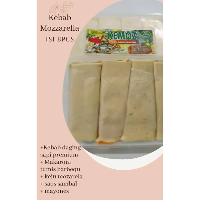 

Kebab mozzarela isi 8 pcs