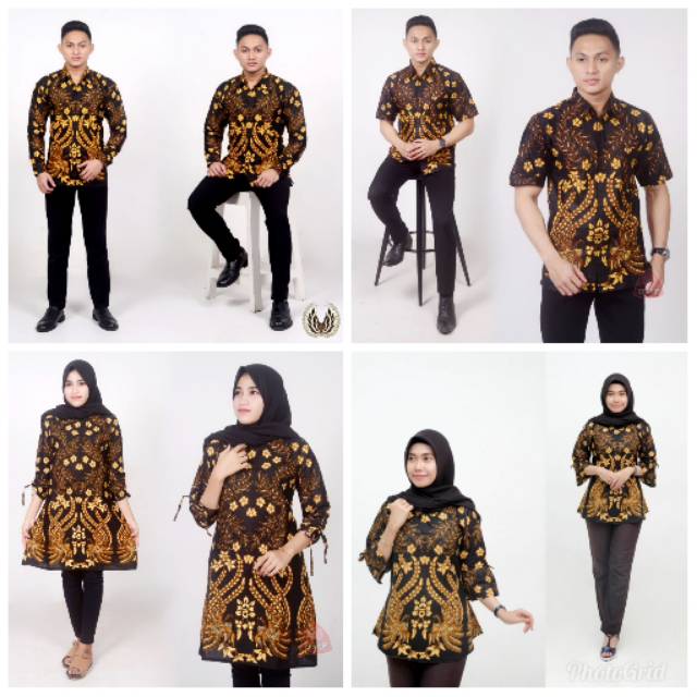 Kemeja Hem Batik Tunic Batik Blus Batik Couple Batik Fashion Seragam Batik