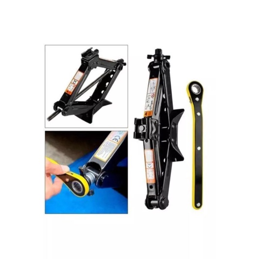 Kuat 2 Ton Dongkrak Mobil Manual Car Jack Handle Scissor