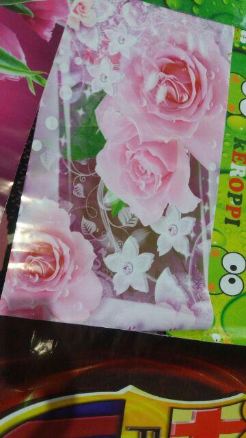 Stc Kulkas Uk60x120cm.motif Bunga Ungu Dll.