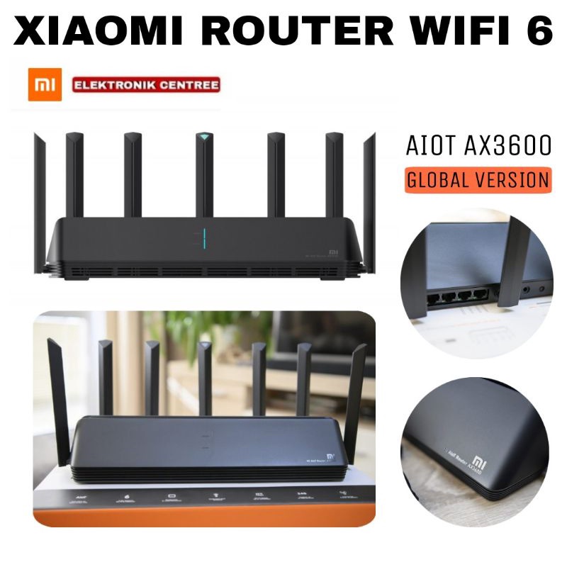 Xiaomi Router Aiot AX3600 - WiFi 6 Wireless 2976Mbps Support 248Device