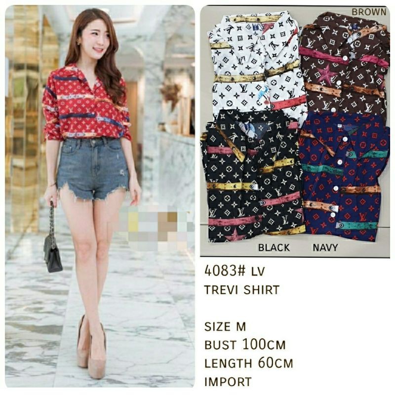 KEMEJA WANITA / ATASAN WANITA - BS - 4083 TREVI LV SHIRT
