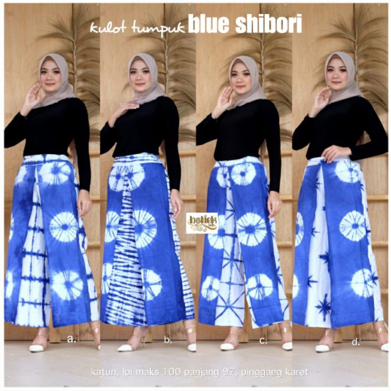 Kulot tumpuk shibori