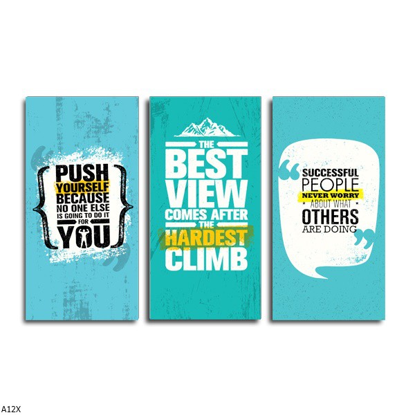 Hiasan Dinding / Wall Decoration 15cm x 30cm Tema Motivasi A12X