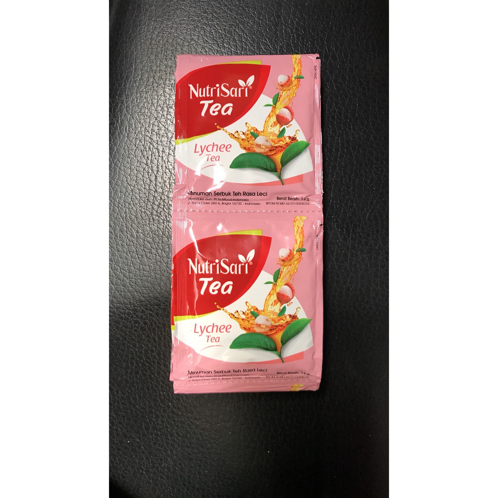 

PROMO NUTRISARI LYCHEE TEA 1 RENCENG 10 SACHET PCS - NUTRI SARI LECI PAK TERMURAH