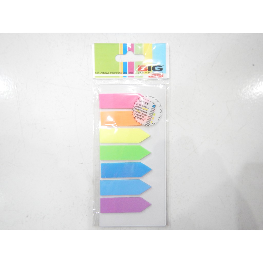 

PEMBATAS BUKU, STICKY NOTES, KERTAS MEMO, POS IT INDEX 7 WARNA PANAH BIG