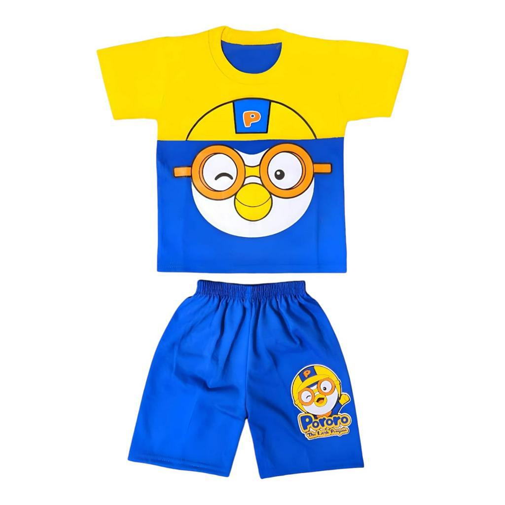 SETELAN BAJU ANAK PORORO SANTAI UNTUK ANAK 2-10 TAHUN BISA COD