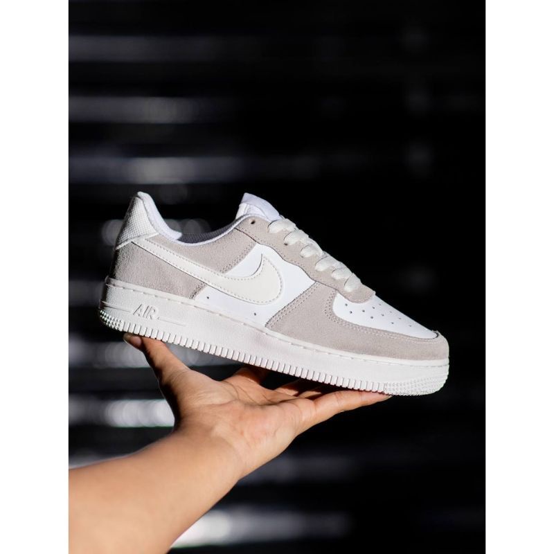 Sepatu Air Force 1 Low Grey Sol Cream Original Premium BNIB Full Tag