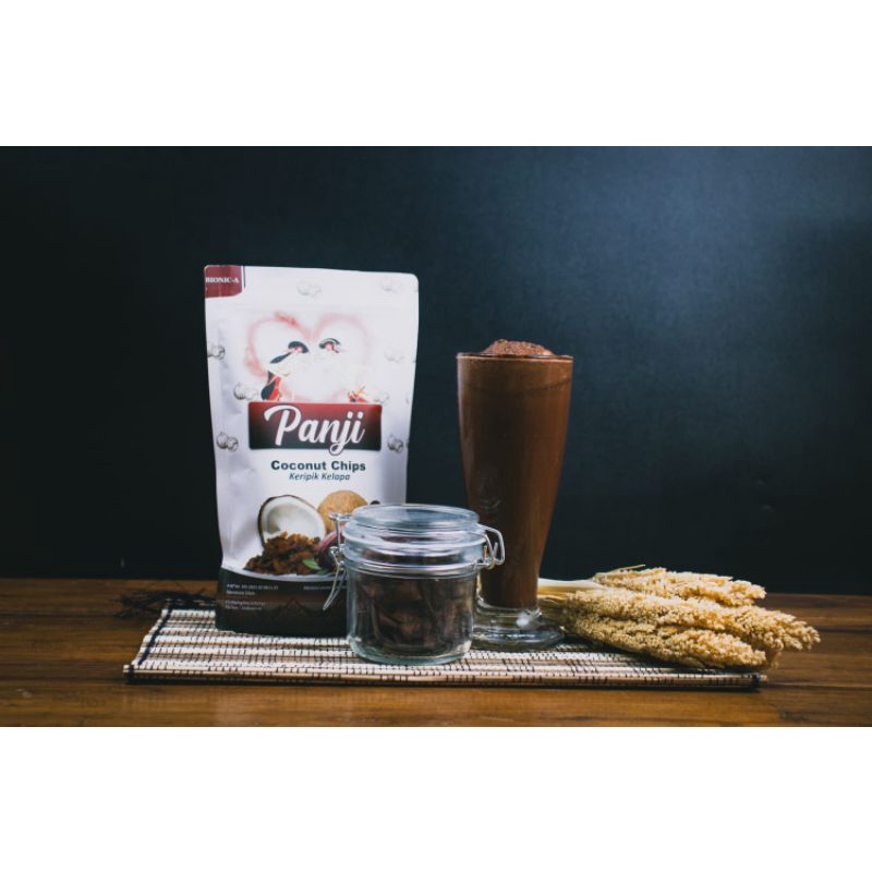 

Camilan Sehat PANJI Coconut Chips Rasa Cokelat