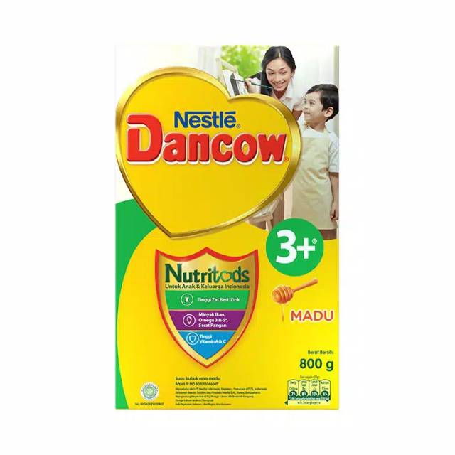 DANCOW 3+ MADU/VANILA/COKLAT 750GR