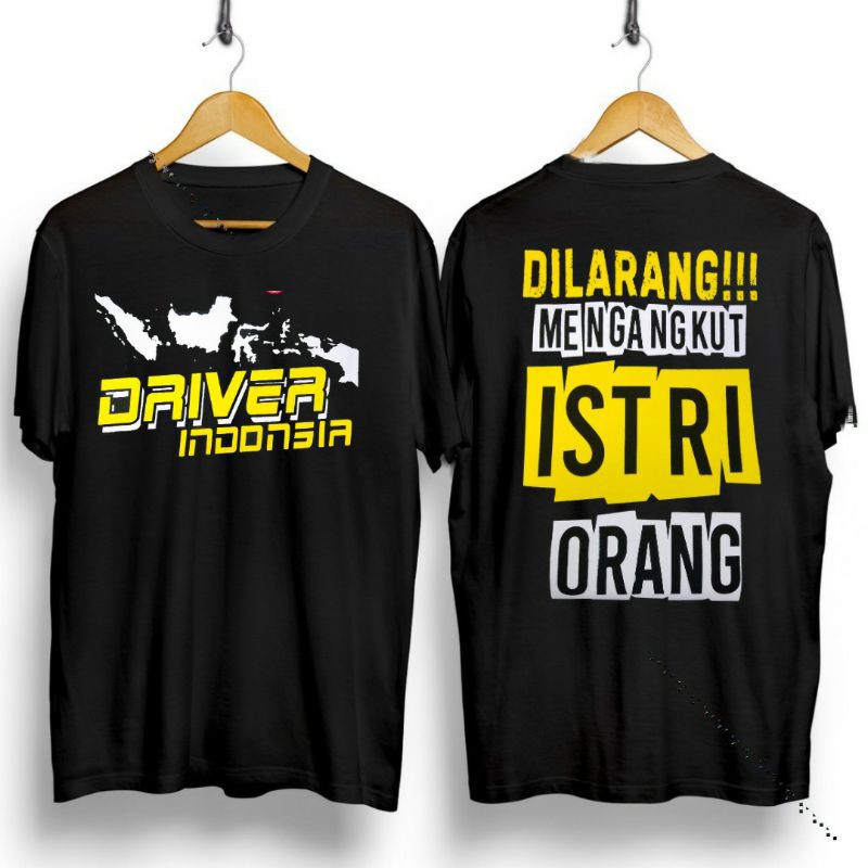 Kaos Distro driver indonesia / kaos driver indonesia / kaos driver muda / kaos gambar driver indo