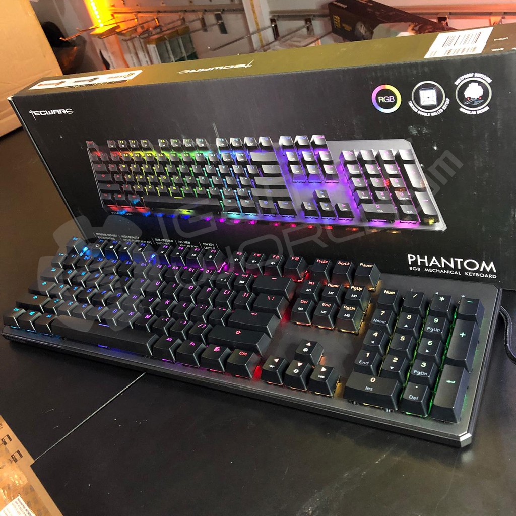 Jual Tecware Phantom 104 RGB Fullsize Mechanical Gaming Keyboard