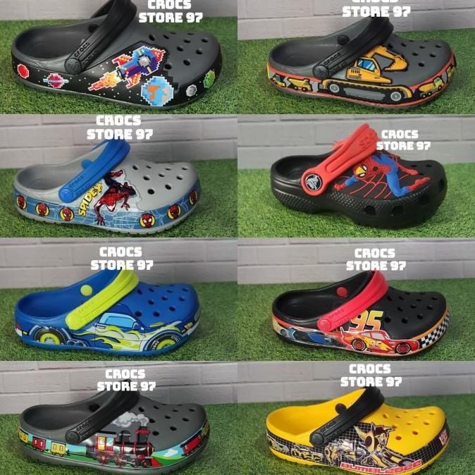 SANDAL CROCS ANAK KARAKTER/SANDAL CROCS FUN LAB/CROCS ANAK ORIGINAL