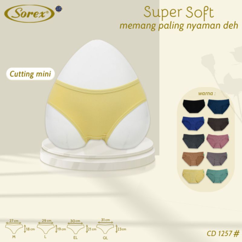 Sorex CD Wanita 1257 Super Soft Harga Per 1 pieces