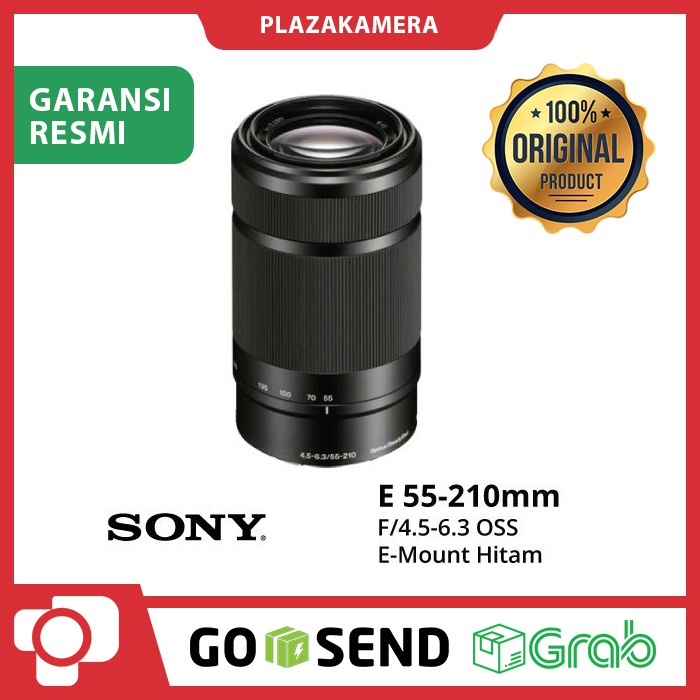 Lensa Sony E 55-210mm F4.5-6.3 OSS E-Mount - Black