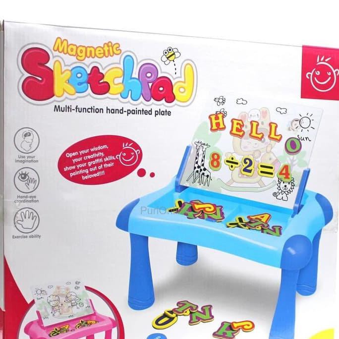 

Magnetic Sketchpad Papan Tulis Magnet Learning Board Meja Belajar Anak Nadiasarahshop