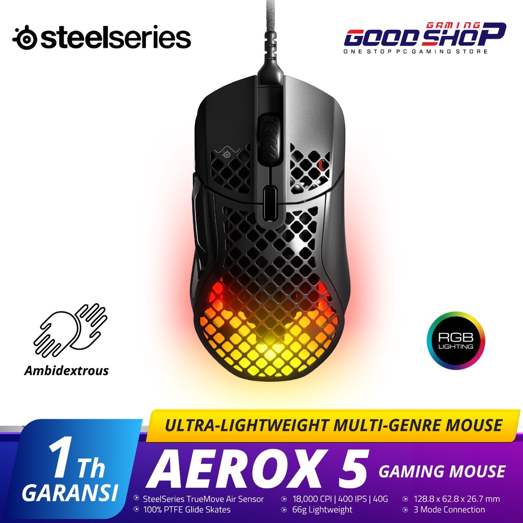 Steelseries Aerox 5 - Gaming Mouse