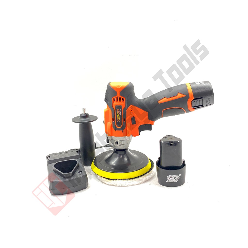 XENON CDP125 Cordless Polisher Baterai 5 Inch 12V Mesin Poles Mobil Motor