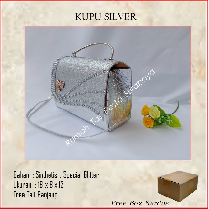 Tas Bagus,Tas Unik,Tas Elegan ,KUPU SILVER