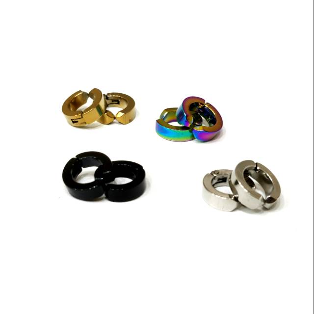 Anting Jepit isi 1 pasang | Anting Fake | Stainless steel