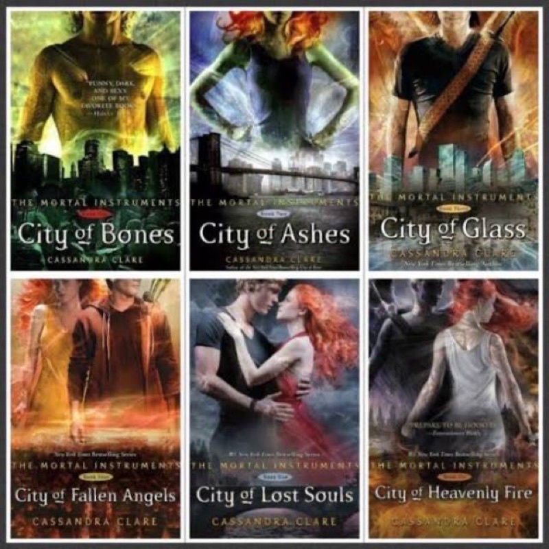 The Mortal Instruments City Of Bones, City of Ashes &amp; City of Glass