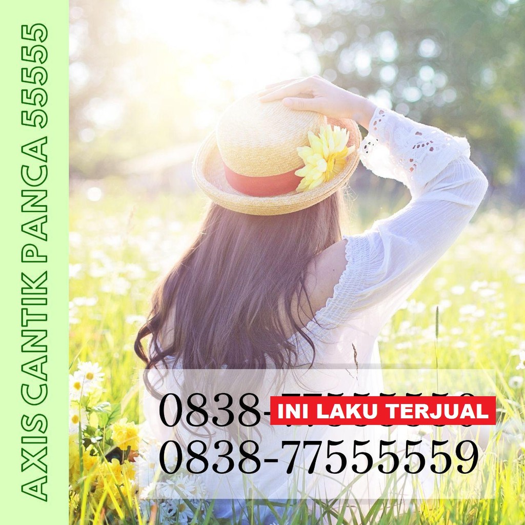KARTU PERDANA AXIS NOMOR CANTIK PANCA 55555