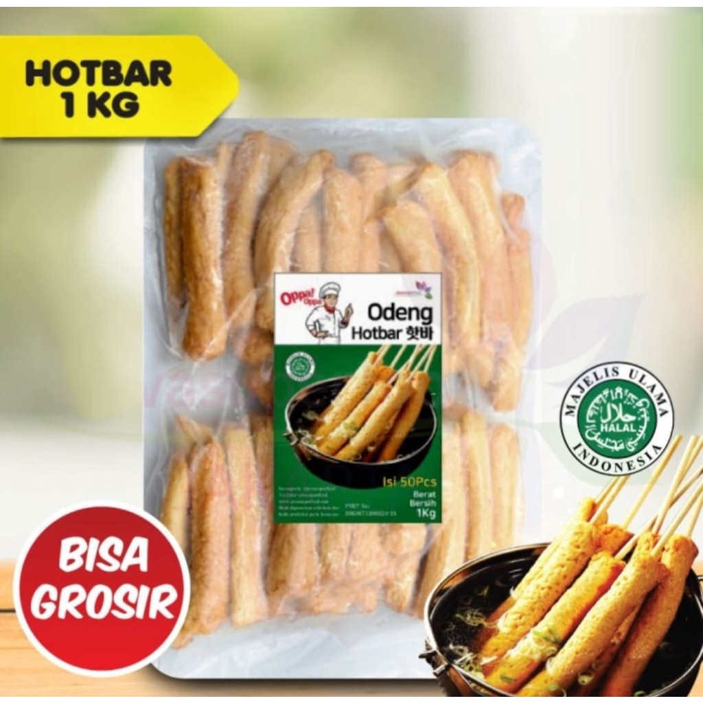 Oppa Odeng Oden Hotbar Eomuk Korea Fish Cake 1kg Halal