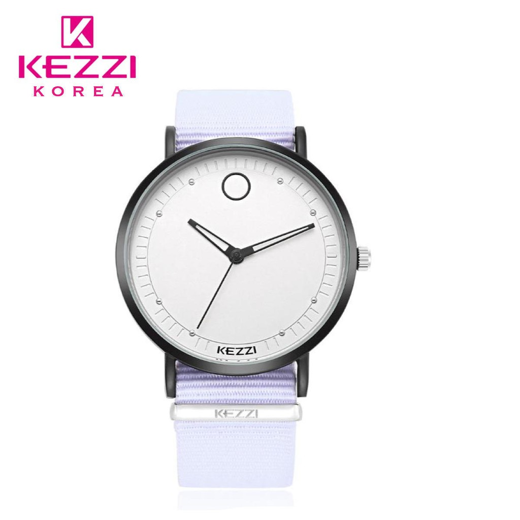 Kezzi Korea 1524B - Jam Tangan Fashion Wanita dan Pria - Ungu - Model Analog